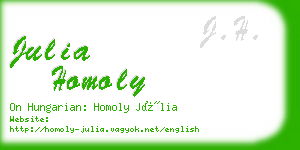 julia homoly business card